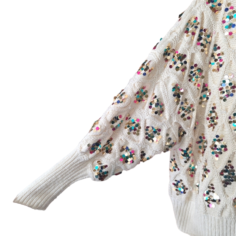Anthropologie Lara Sequin Sweater - Picture 5 of 9